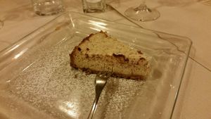 Almond Cheesecake at La Lanterna in Verona