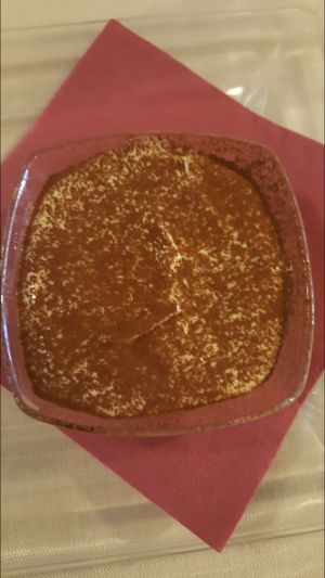 tiramisu - birds eye view  at La Lanterna in Verona