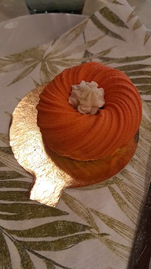 Cremoso all'arancia e mandorle caramellate at La Lanterna in Verona