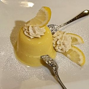 Lemon mousse at La Lanterna in Verona
