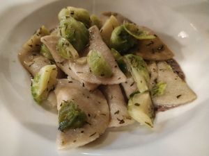 Chestnut filled pasta at La Lanterna in Verona