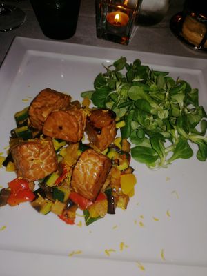 Tempeh at La Lanterna in Verona