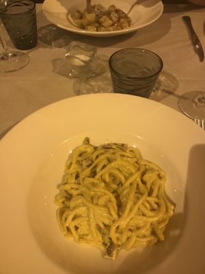 carbonara at La Lanterna in Verona