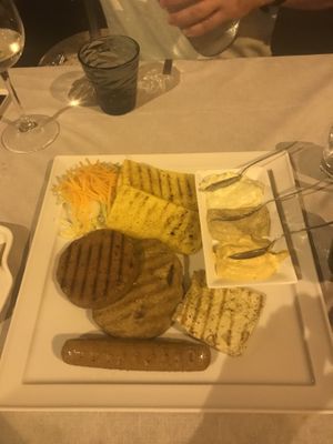 grill plate at La Lanterna in Verona