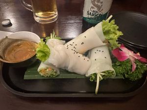 Hanoi rolls  at De Tham Restaurant in Ho Chi Minh City
