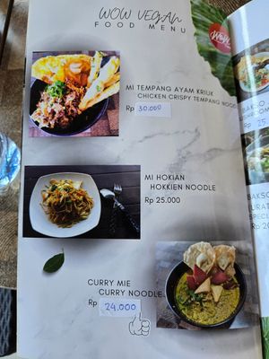  at WOW Vegan Cafe in Denpasar