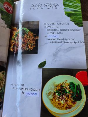  at WOW Vegan Cafe in Denpasar