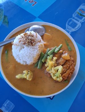 Nasi Katzu Curry 🧡 at WOW Vegan Cafe in Denpasar