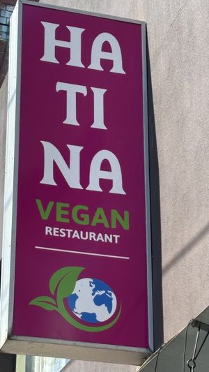 New sign!   at Vegan Heaven in Fitzroy