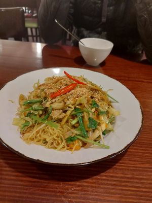 Singapore noodles at Vegan Heaven in Fitzroy
