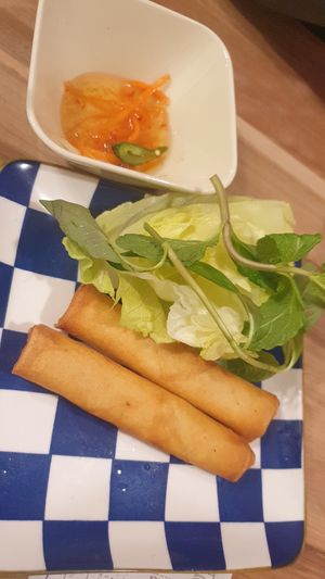 Spring rolls at Vegan Heaven in Fitzroy