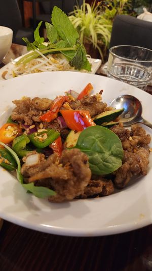 Salt and pepper mushroom at Vegan Heaven in Fitzroy