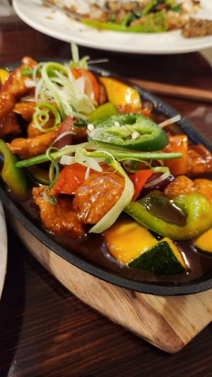 Sweet and sour pork at Vegan Heaven in Fitzroy