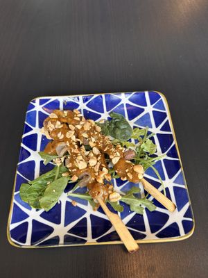 Mushroom kebab was disappointing, pricy and not very tastyy  at Vegan Heaven in Fitzroy