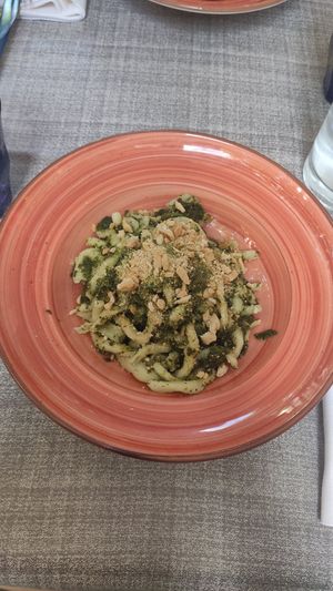 Greens pasta at Fresca Pasta Club in Milan
