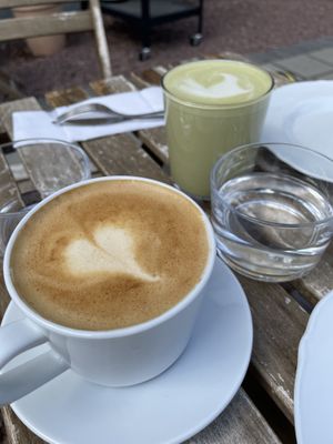 Cappuccino & Matcha Latte  at VERDE in Malmo