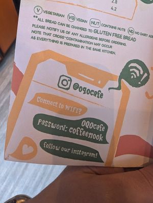 WiFi details at OQO - Your Coffee Nook in Edinburgh