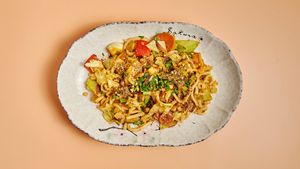 Gebratene Udon Nudeln at Mei Wok in Cologne