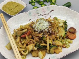 Jalapeño Udon at Mei Wok in Cologne
