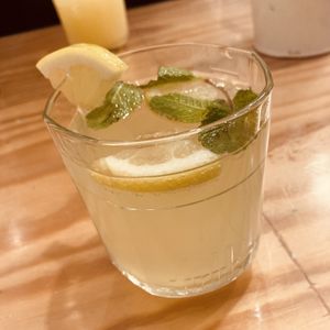 Homemade ginger „schorle"  at Mei Wok in Cologne