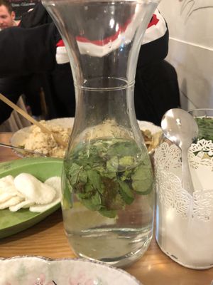 Mint water  at Mei Wok in Cologne