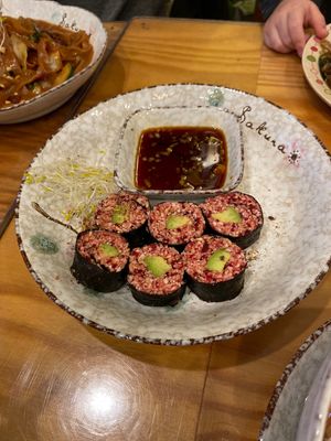 Raw red sushi  at Mei Wok in Cologne