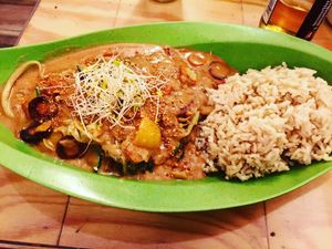 Veggies in the wonderful home peanut butter sauce   at Mei Wok in Cologne