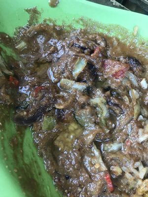 Vegetables in peanut sauce. Could not eat that. Just pure fat.  at Mei Wok in Cologne