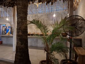 Buffet corner at Rupas Beach Hotel & Restaurant in Arugam Bay