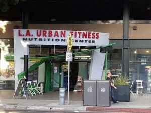 outside at LA Urban Nutrition Center in Santa Monica