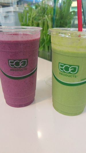 Vegan protein smoothies at LA Urban Nutrition Center in Santa Monica