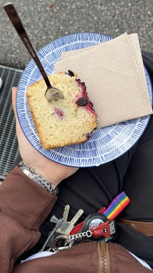 veganer beerenkuchen  at quartier.west in Klagenfurt