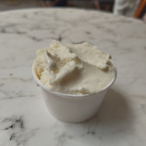 Pineapple gelato at Loretto Artisan Gelato in Corfu