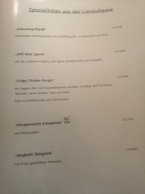 Veggie at Bene&Yvi's Land Scheune in Losheim Am See