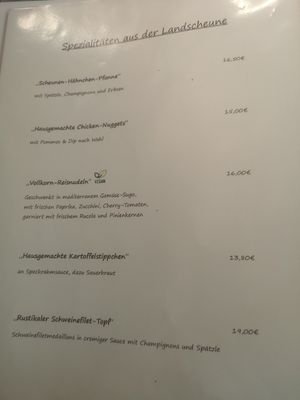 Vegane Option at Bene&Yvi's Land Scheune in Losheim Am See