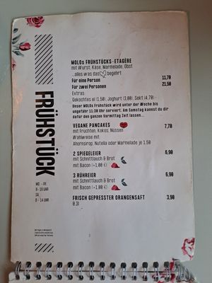 Menu2 at Molo Rouge in Wunsiedel
