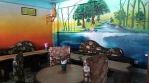 eating place at Happiness Vegetarian in Kathmandu