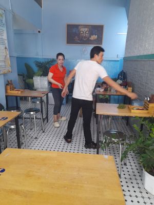 Inside at Com Nong in Ho Chi Minh City