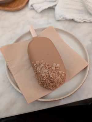 Brown Cheese - Strawberry Ice at Fjåk Chocolate  in Bergen