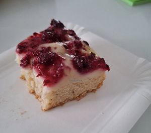 Himbeer-Haselnuss Kuchen (leider zu spät an ein Foto gedacht) at Caffè Lucca in Fuessen