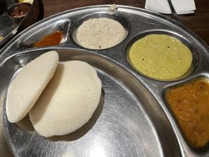 Idly at Saravana Bhavan in Frankfurt