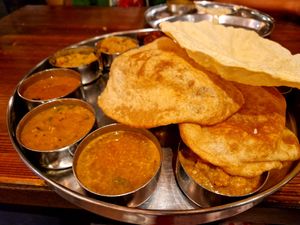 Thali at Saravana Bhavan in Frankfurt