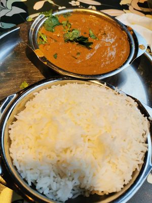 Vegan eggplant dish at Saravana Bhavan in Frankfurt