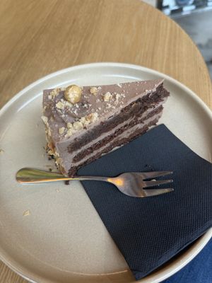Hazelnut chocolate cake  at Not Guilty Pleasure in Munich