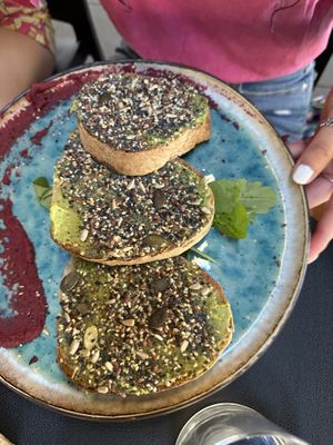 Avocado toast  at Zero in Naples