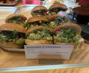 Avocado chickpea buns  at GAIL's Bakery - Ealing  in West London