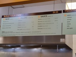 Build your own bowl salad or wrap at Tikkaway Grill in New Haven