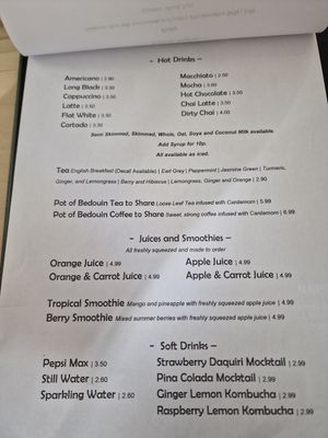 Menu at Shako Mako Cafe in Norwich