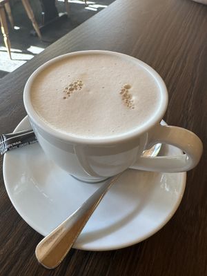 Vegan cappuccino   at Vögeli Alpenhotel in Malbun