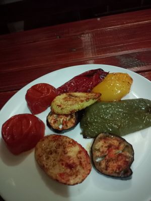 Vegetarian kebab at Nebesa Guest House in Chimgan